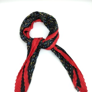 Black simple letter H matching color scarf